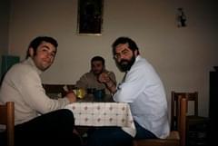 Io Agnello e Salvo nella stanza da pranzo